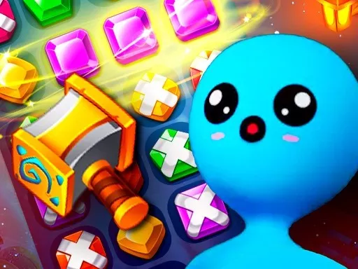 Stickman Jewel Match 3 Master